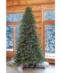 7′-9′ Adjustable Grow & Stow Pre-Lit LED Artificial Christmas Tree